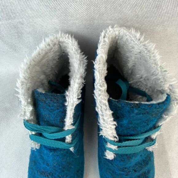 SANUK Chukkas Shoe Boots Womens Size 7 AMBRRR INDIGO Blue Cottage Boho - Picture 5 of 13